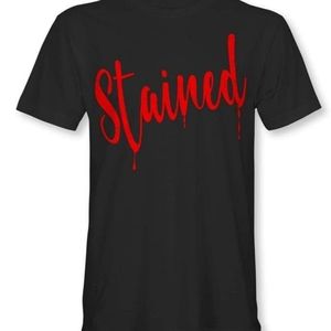 Stained tee shirts
